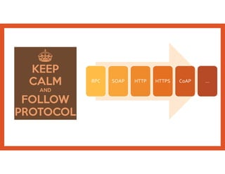 RPC SOAP HTTP HTTPS CoAP …
 