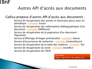 Atelier API Gallica | PPTX