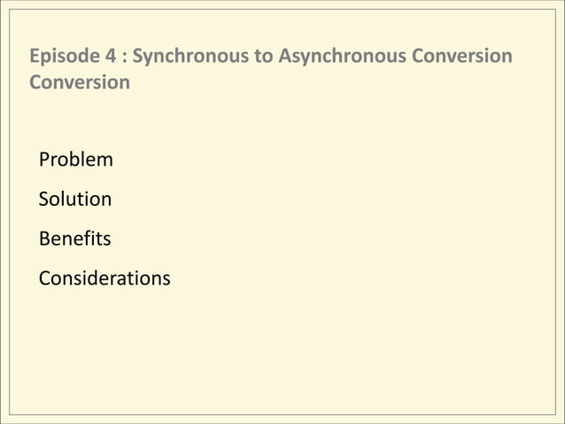 Essential API Facade Patterns: Synchronous to Asynchronous Conversion ...