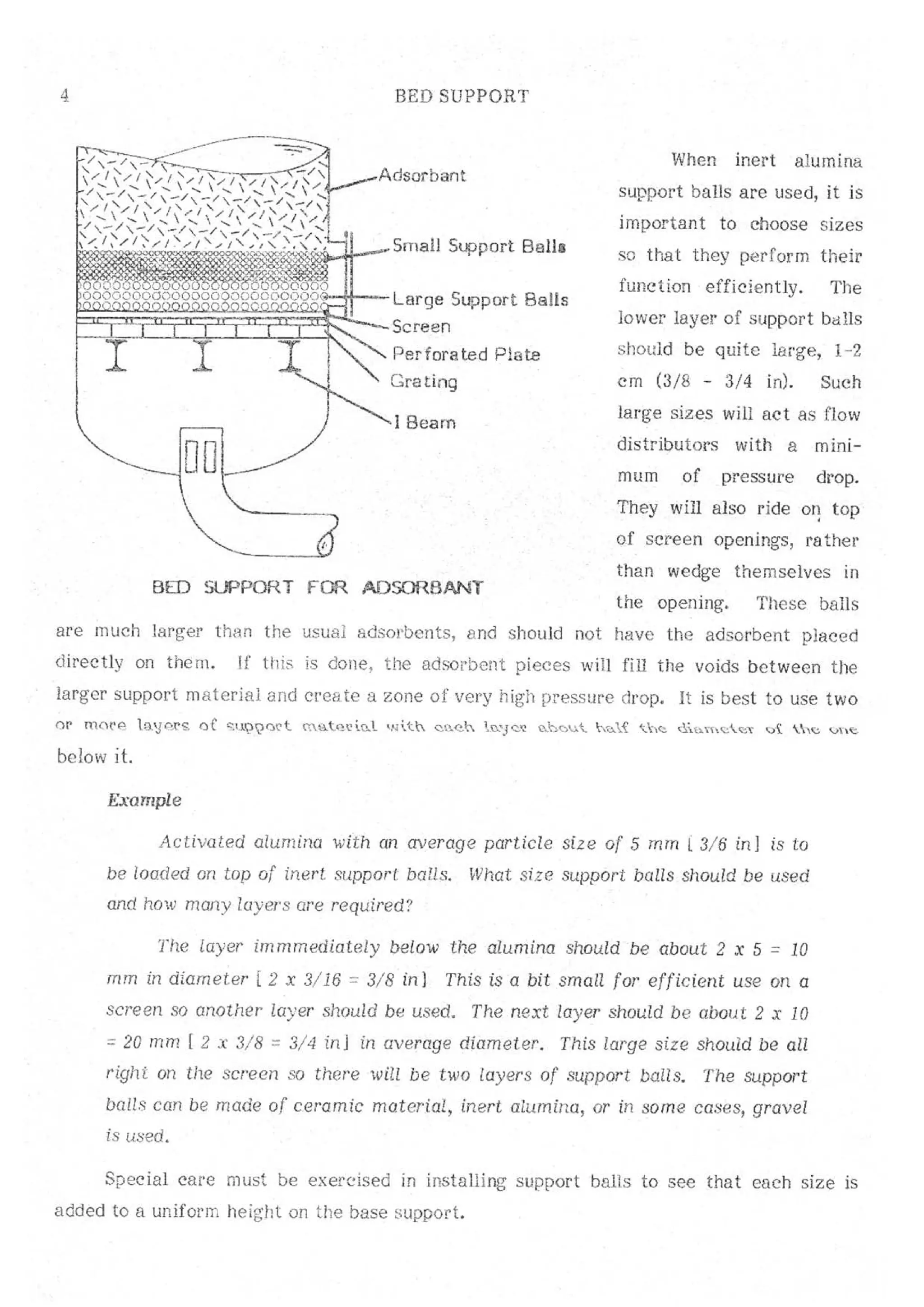 Api solid bed-adsorbers