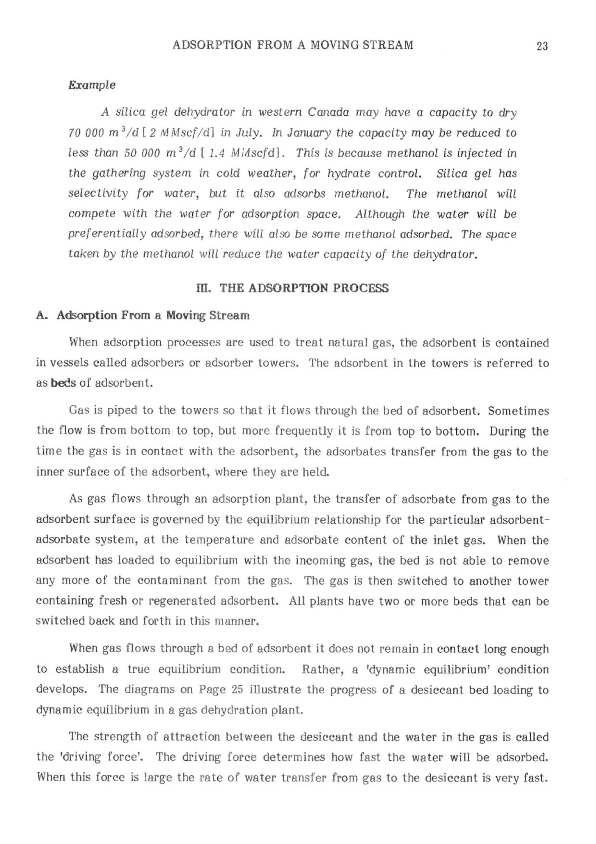 Api solid bed-adsorbers