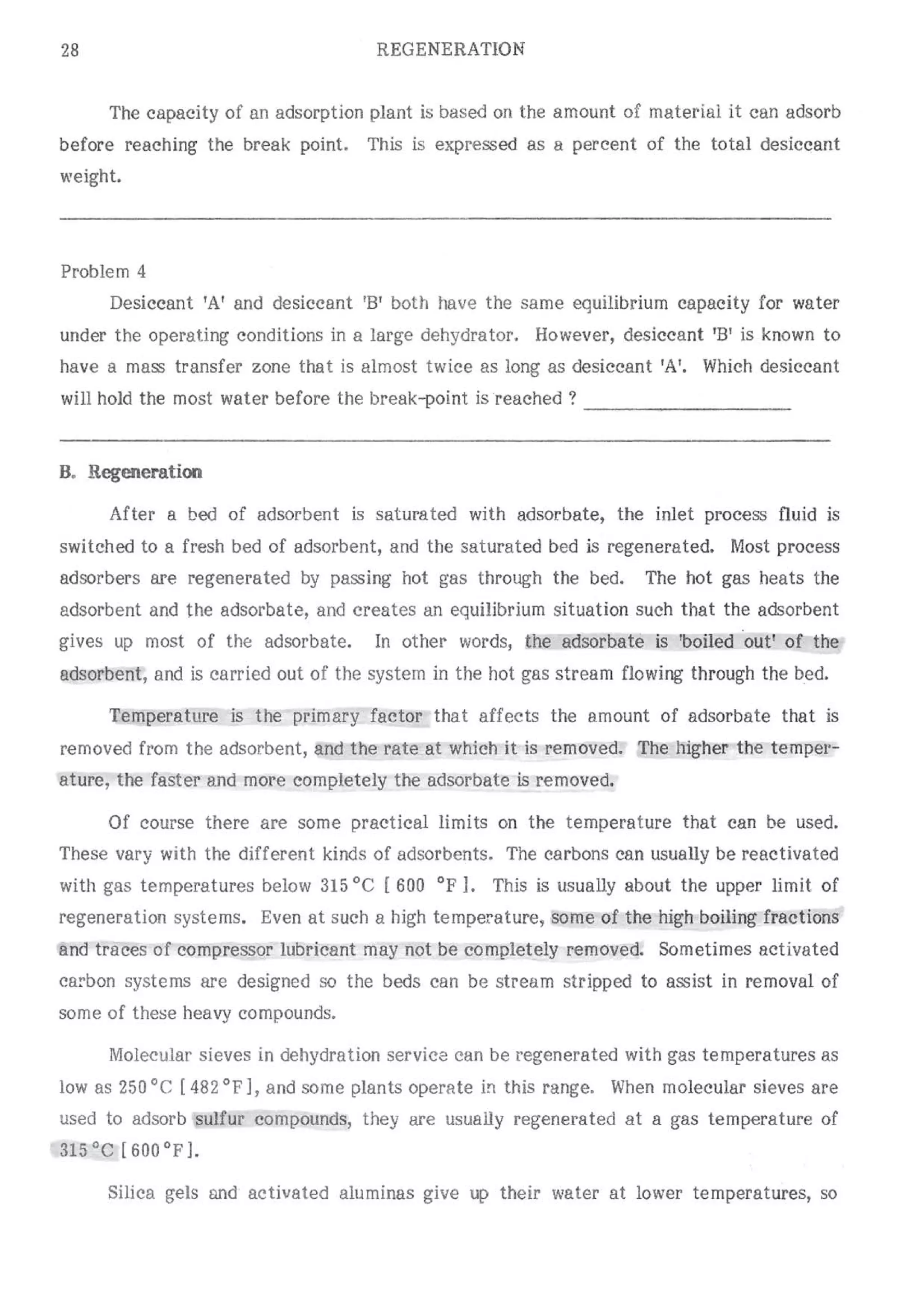 Api solid bed-adsorbers
