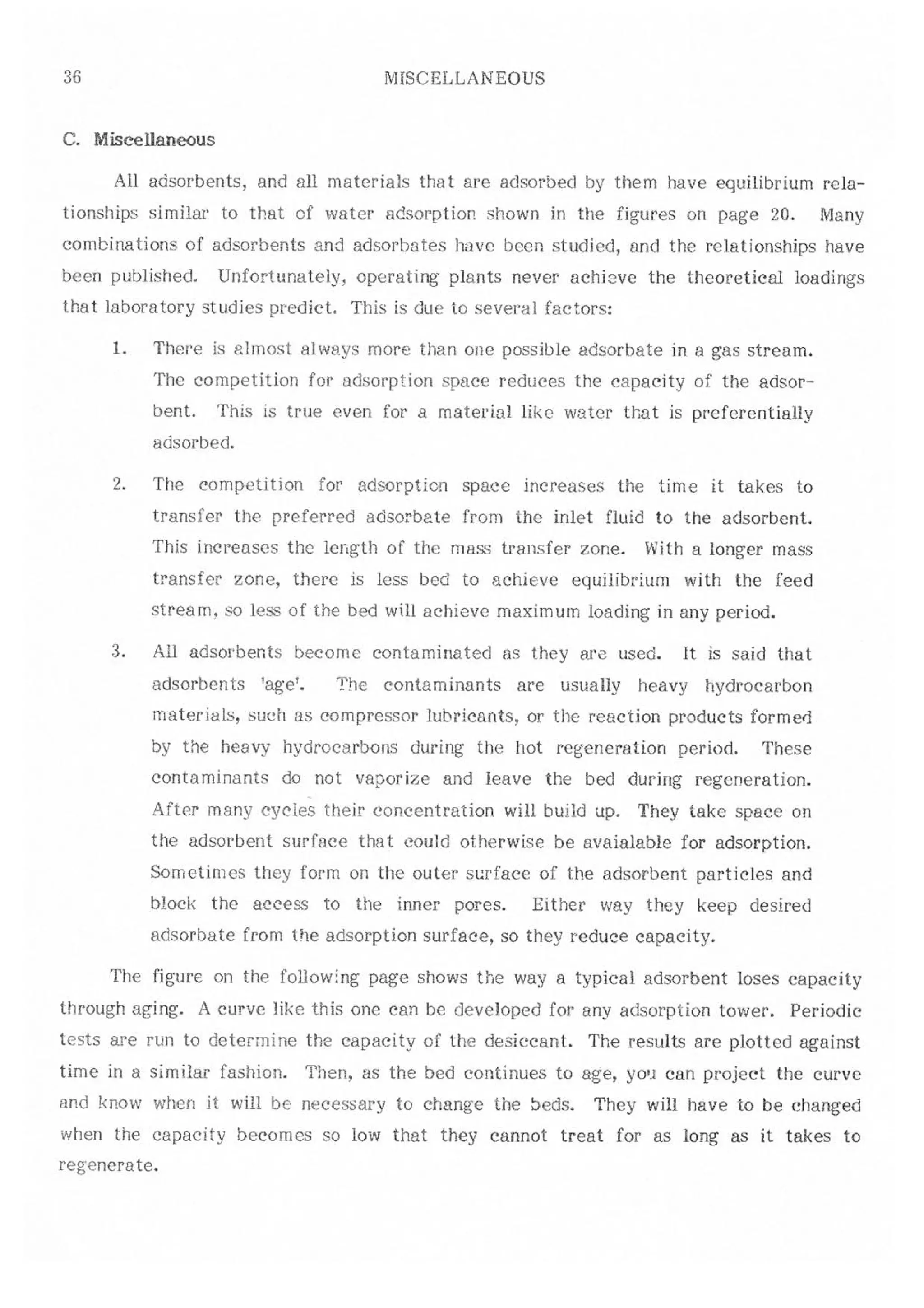 Api solid bed-adsorbers