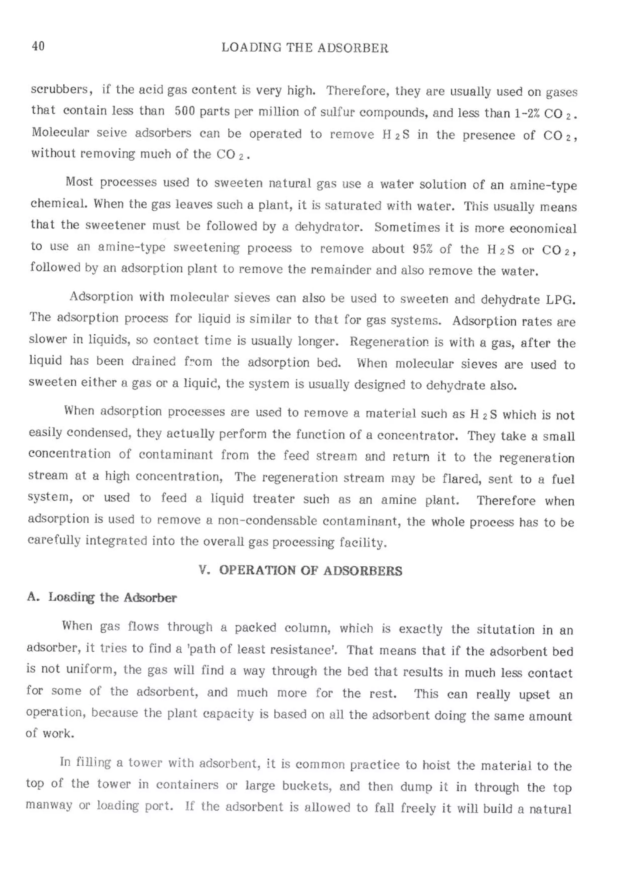 Api solid bed-adsorbers