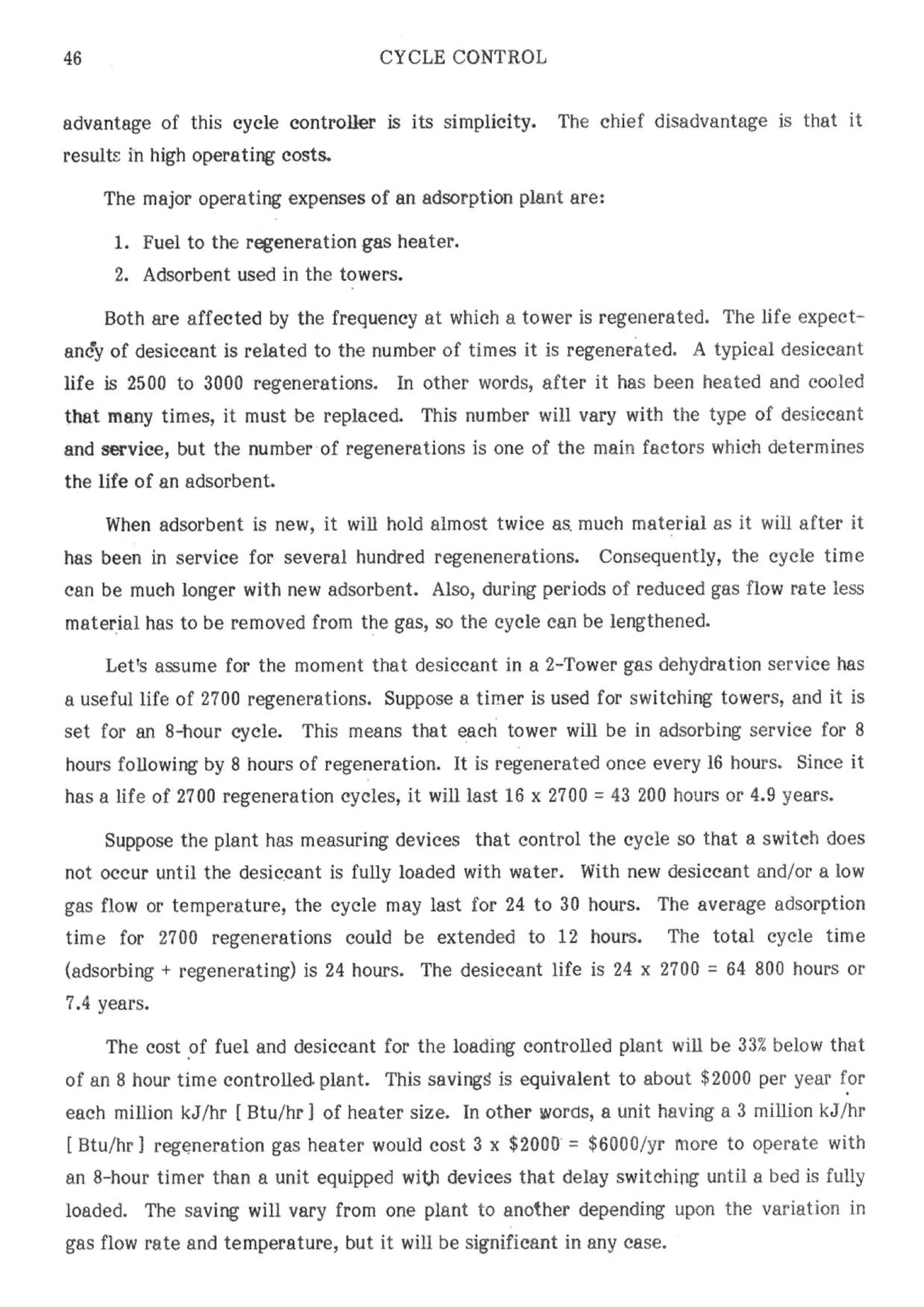 Api solid bed-adsorbers