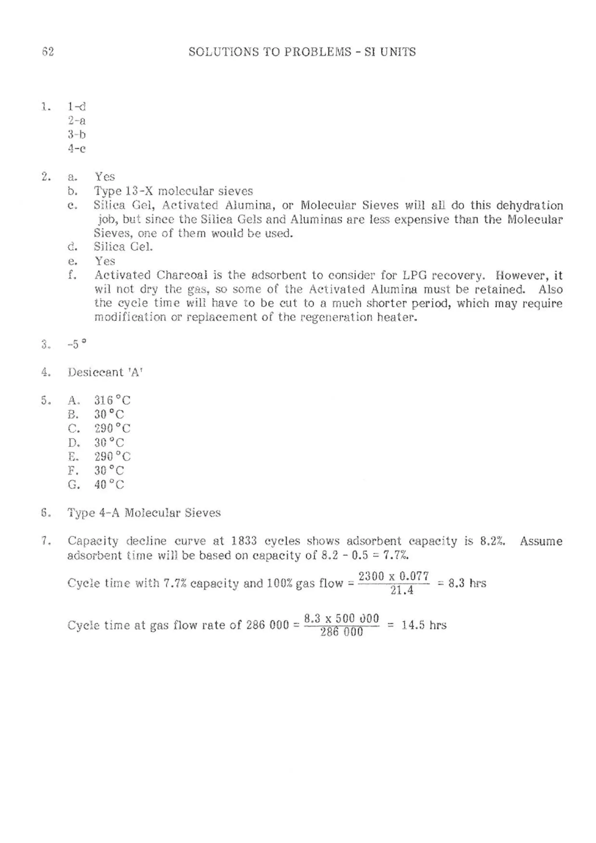 Api solid bed-adsorbers