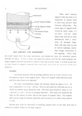 Api solid bed-adsorbers