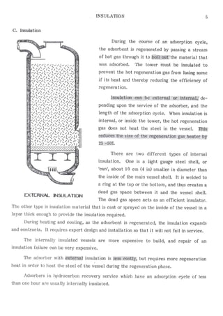 Api solid bed-adsorbers