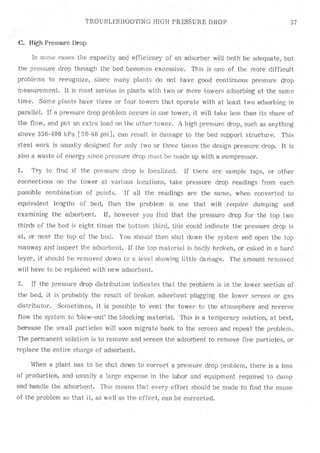 Api solid bed-adsorbers