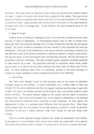 Api solid bed-adsorbers