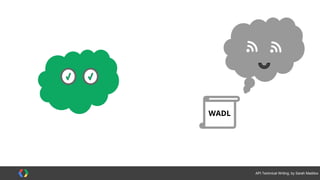 #APItechcomm @sarahmaddox
The role of an API tech writer
 