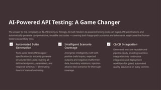 API Testing for AI Applications: A Must-Have Skill for Modern QA | PPTX