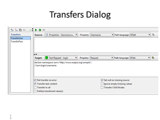 Transfers Dialog
1
2
 