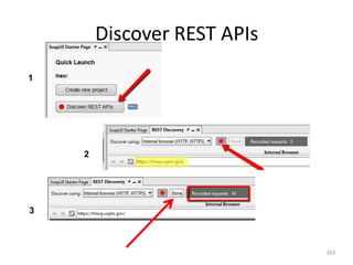 Discover REST APIs
163
1
2
3
 