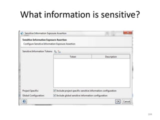 What information is sensitive?
184
 