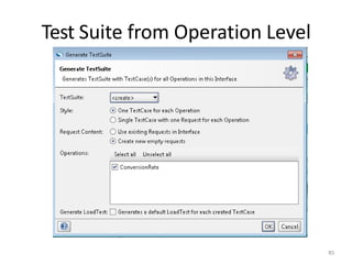 Test Suite from Operation Level
85
 