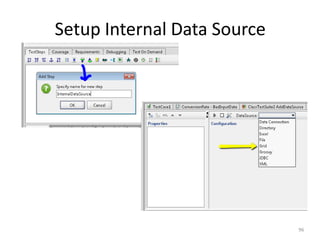 Setup Internal Data Source
96
 