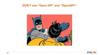 DON’T mix “Open API” and “OpenAPI”!
145
 