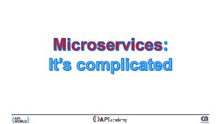 Design-Based Microservices AKA Planes, Trains & Automobiles