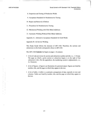 Api 1104 study guide