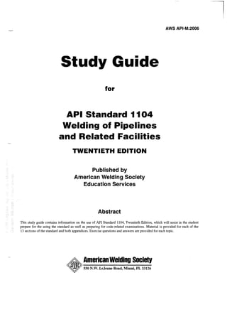Api 1104 study guide