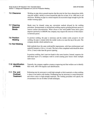 Api 1104 study guide