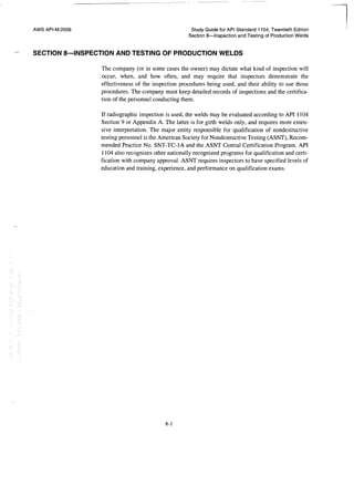 Api 1104 study guide