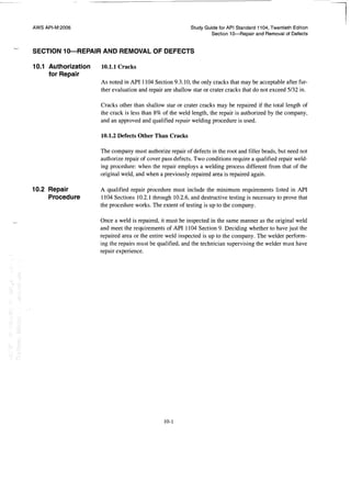 Api 1104 study guide