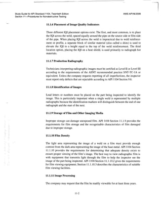 Api 1104 study guide