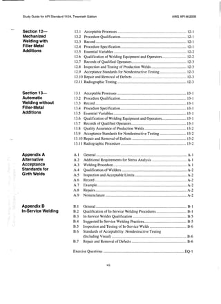 Api 1104 study guide