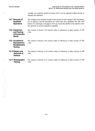 Api 1104 study guide
