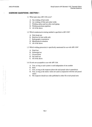 Api 1104 study guide