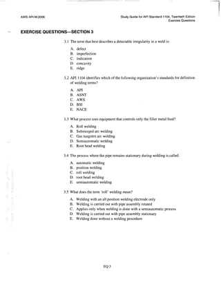 Api 1104 study guide
