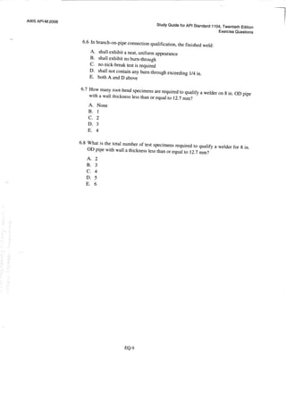 Api 1104 study guide