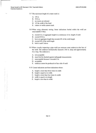 Api 1104 study guide