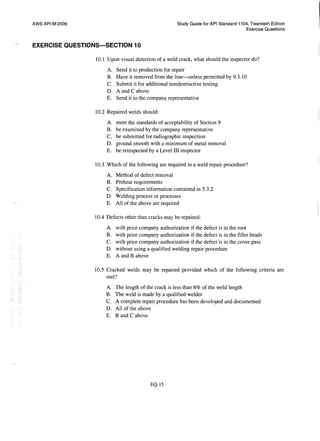 Api 1104 study guide