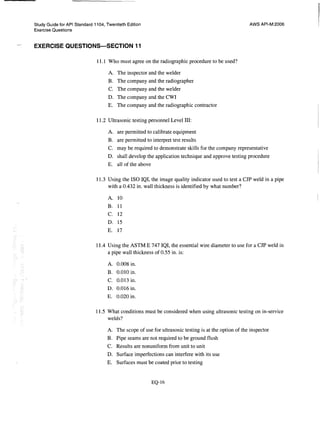 Api 1104 study guide