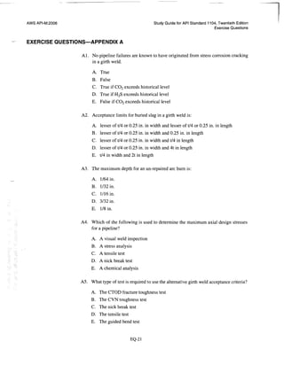 Api 1104 study guide