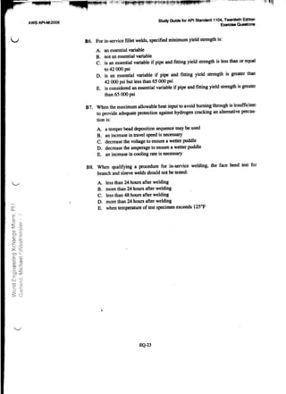 Api 1104 study guide