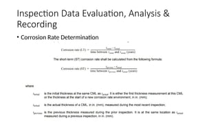Api 510 Inspection Report Example API 510 Pressure Vessel Inspection Code:In-service Inspection, Rating ...
