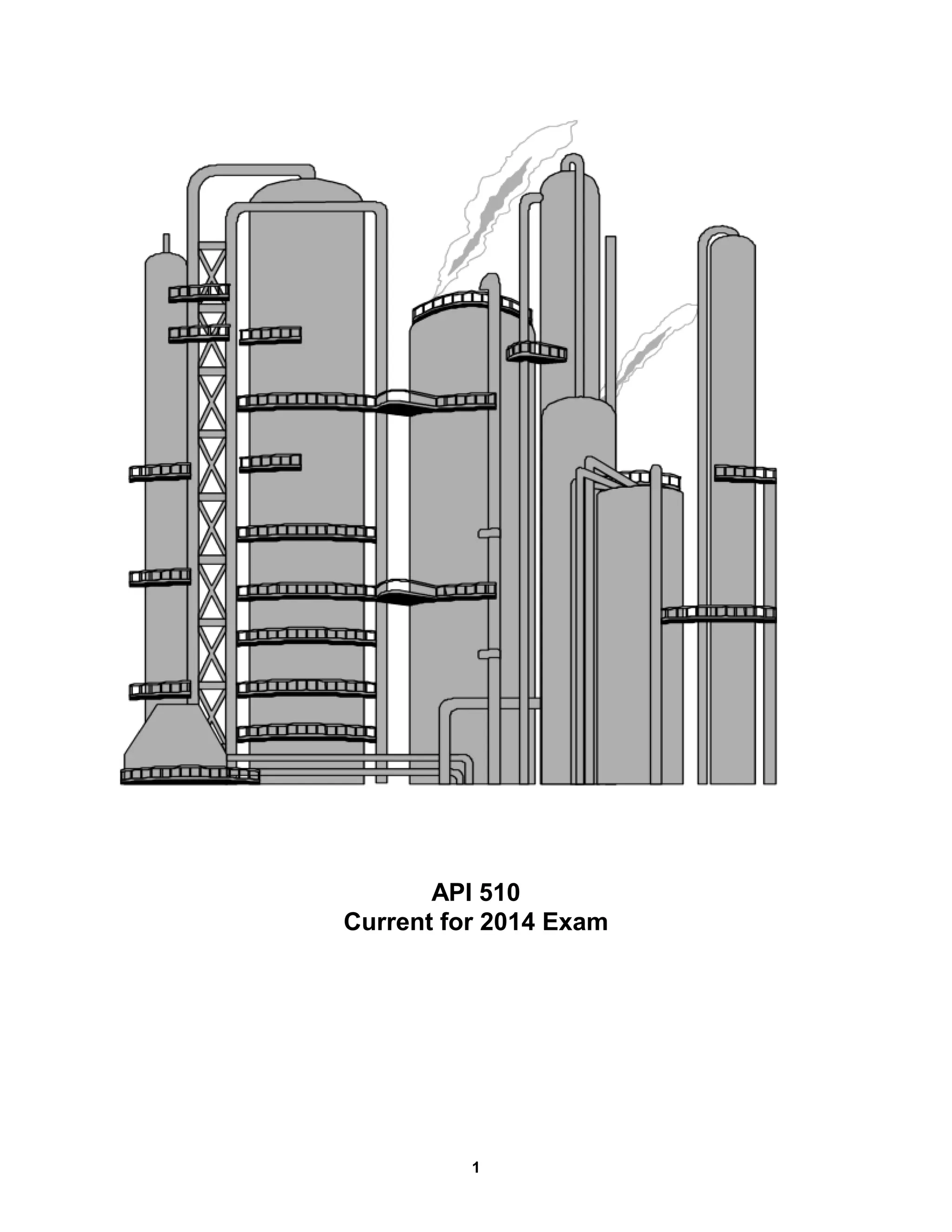 1
API 510
Current for 2014 Exam
 