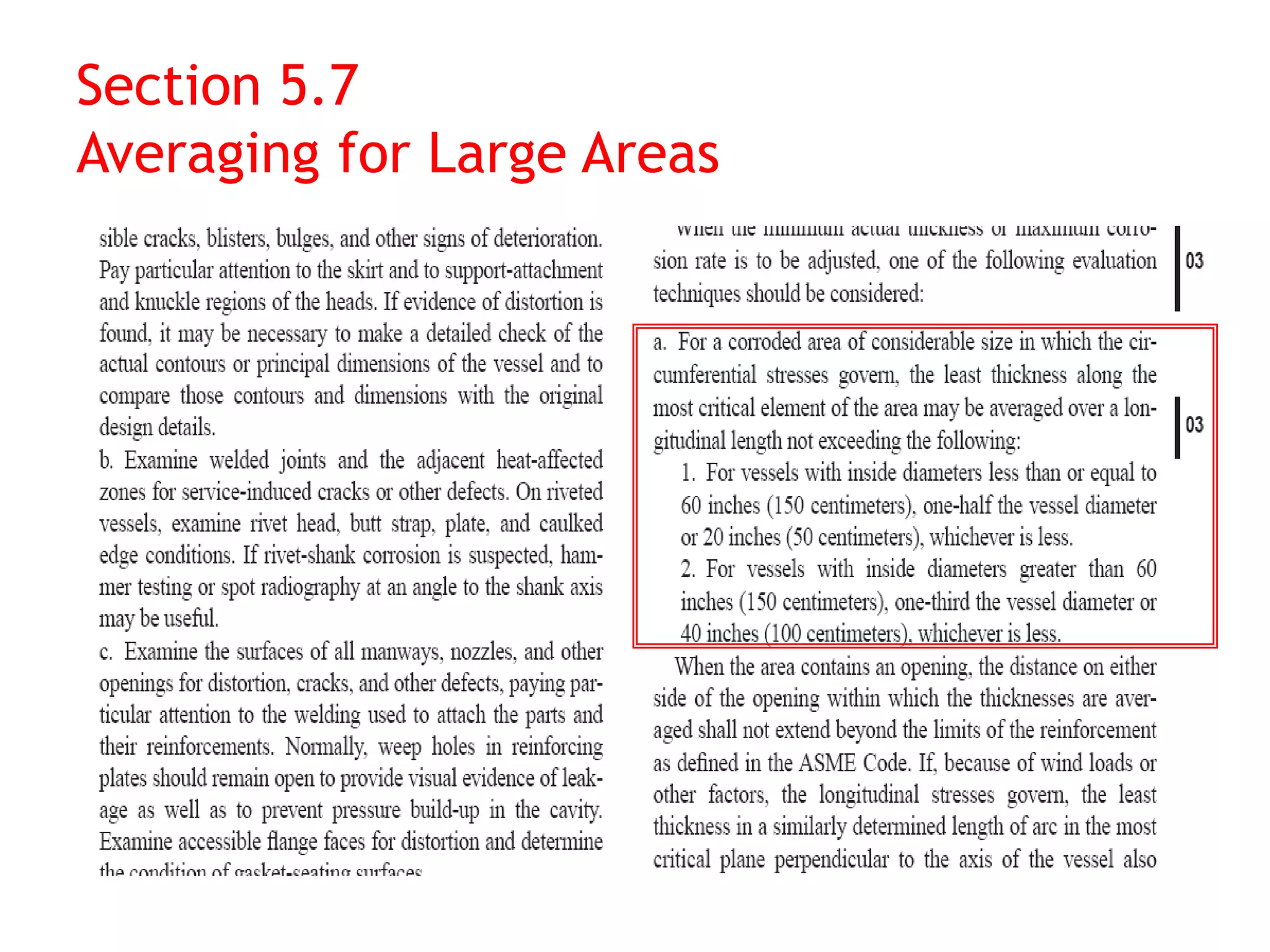 Section 5.7
Averaging for Large Areas
 