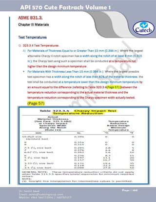 API 570 - Piping Inspector Fastrack- Volume 1-Dr. Samir Saad 