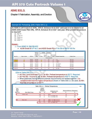 API 570 - Piping Inspector Fastrack- Volume 1-Dr. Samir Saad 