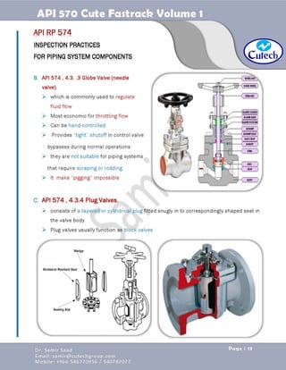 API 570 - Piping Inspector Fastrack- Volume 1-Dr. Samir Saad 