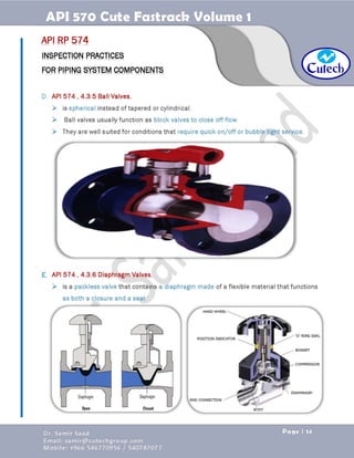 API 570 - Piping Inspector Fastrack- Volume 1-Dr. Samir Saad 