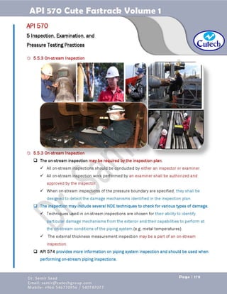 API 570 - Piping Inspector Fastrack- Volume 1-Dr. Samir Saad 