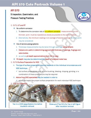 API 570 - Piping Inspector Fastrack- Volume 1-Dr. Samir Saad 