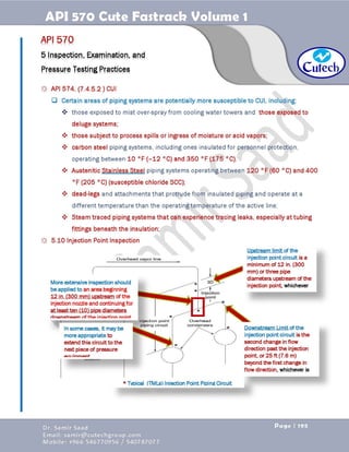 API 570 - Piping Inspector Fastrack- Volume 1-Dr. Samir Saad 
