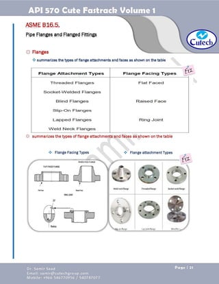 API 570 - Piping Inspector Fastrack- Volume 1-Dr. Samir Saad 